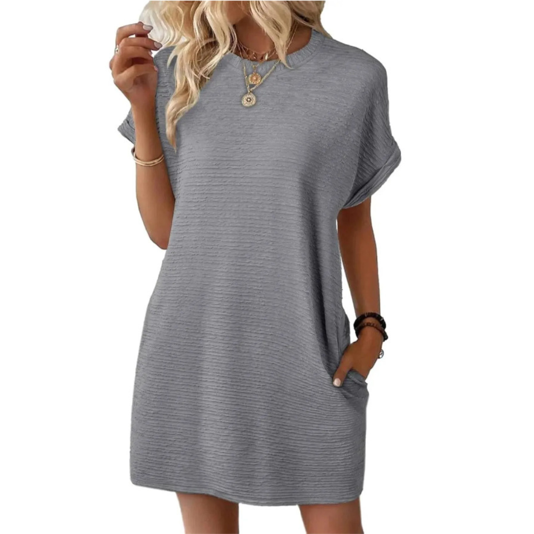 Noor™ | Minimalistische Zomerjurk Rondehals