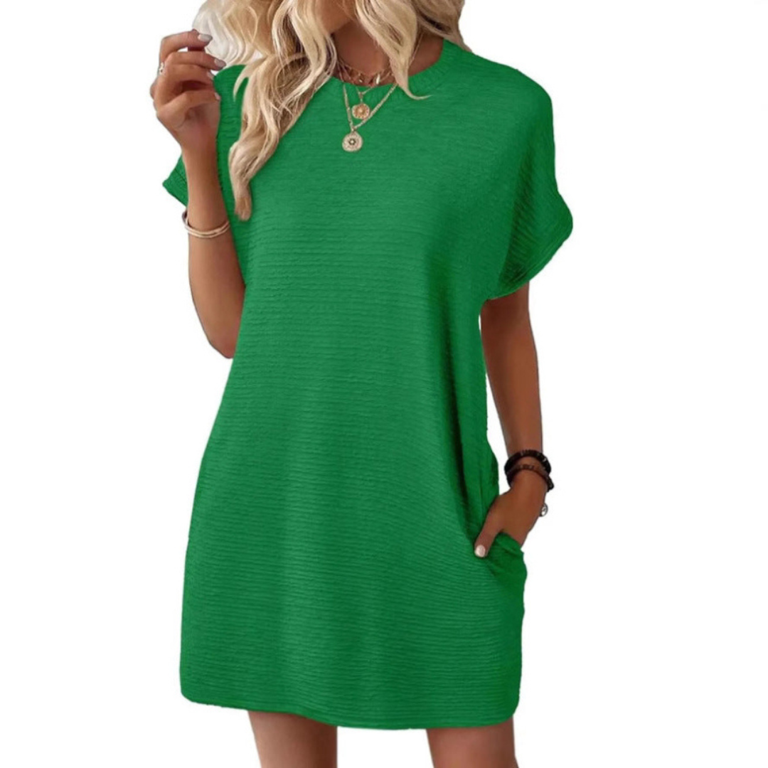 Noor™ | Minimalistische Zomerjurk Rondehals