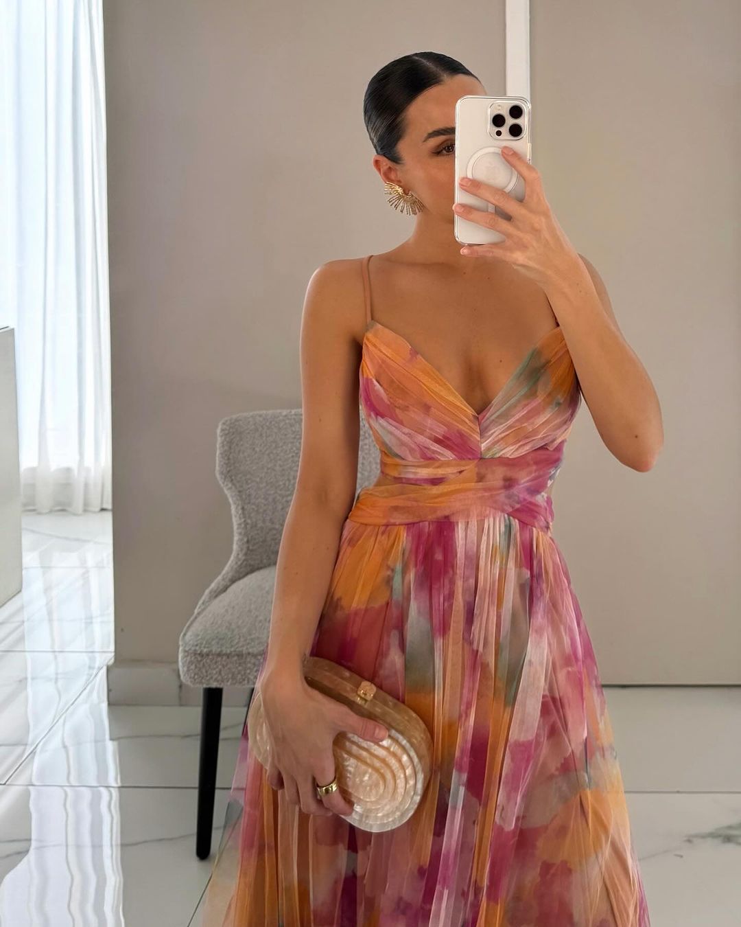 Vaëlia | Magnifique maxi-robe à imprimé floral