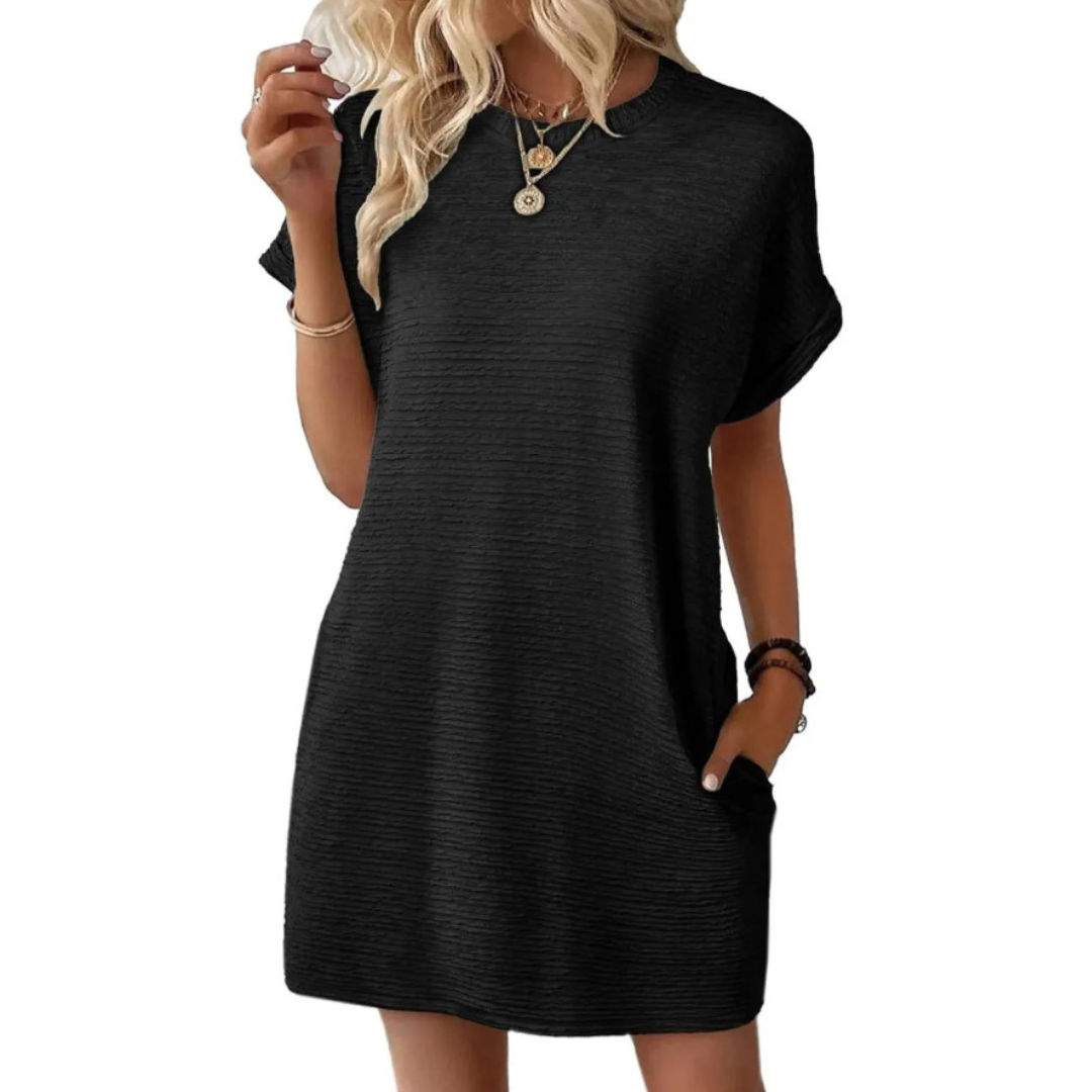 Noor™ | Minimalistische Zomerjurk Rondehals