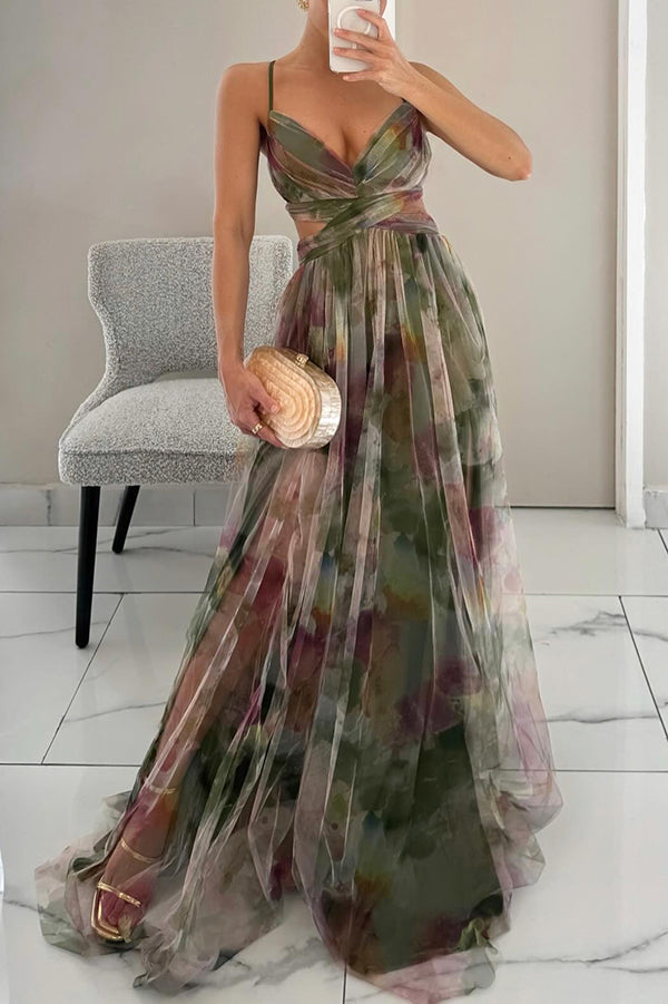 Vaëlia | Magnifique maxi-robe à imprimé floral