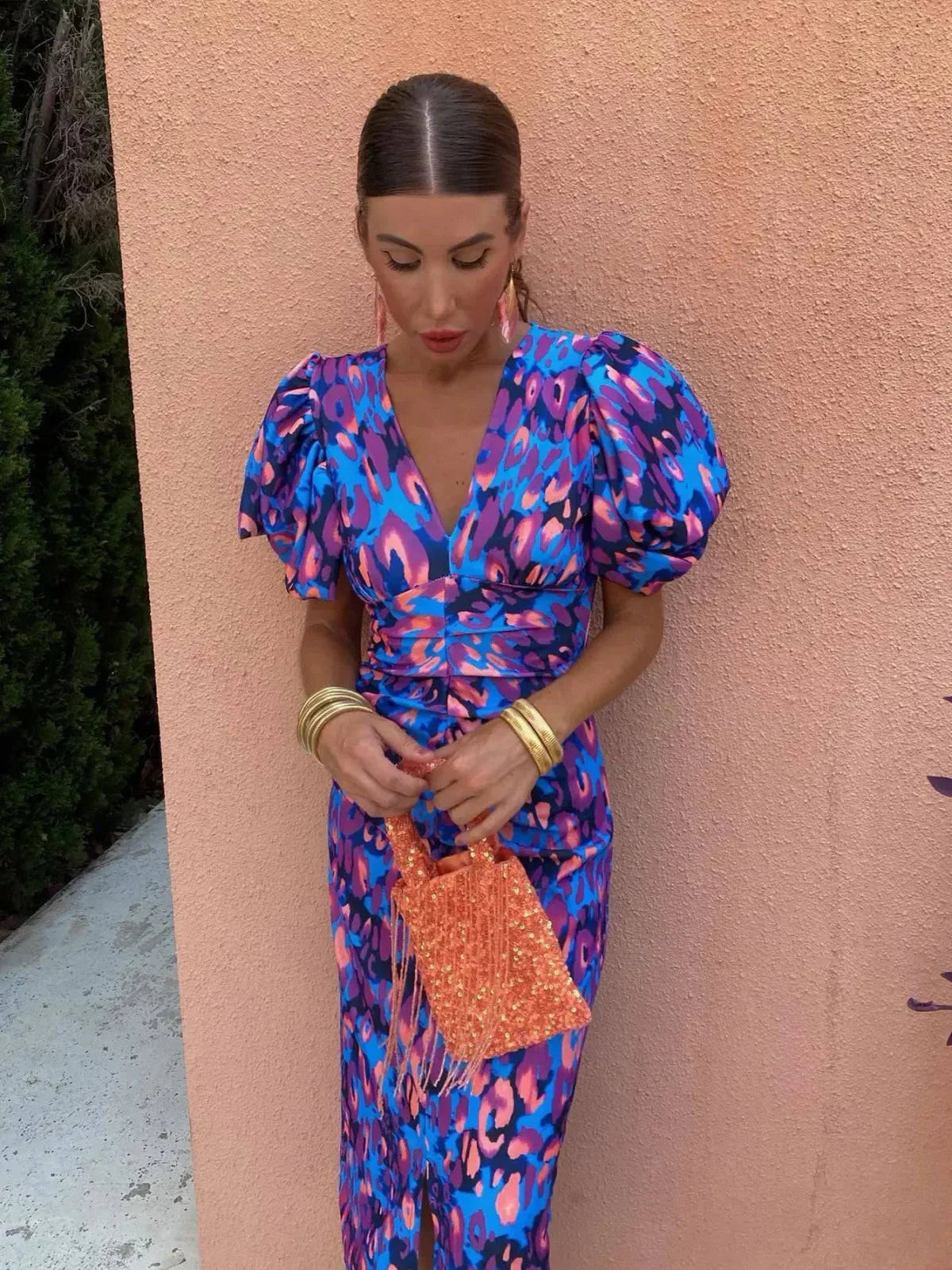 Arielle™ | Robe Midi Femme Colorée