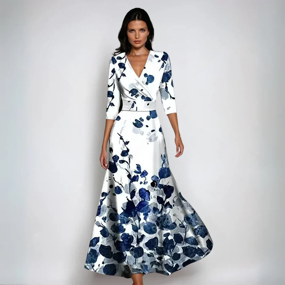 Emily™ | Robe portefeuille florale élégante