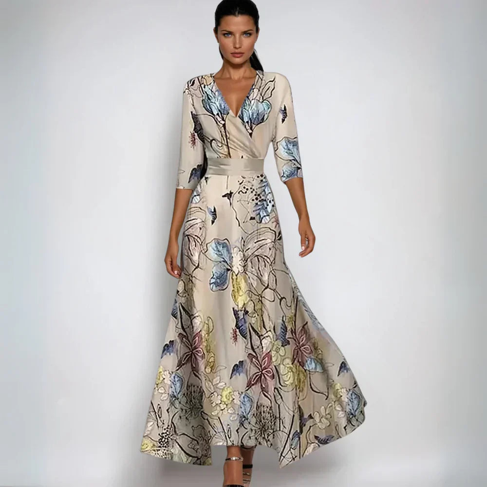 Emily™ | Robe portefeuille florale élégante