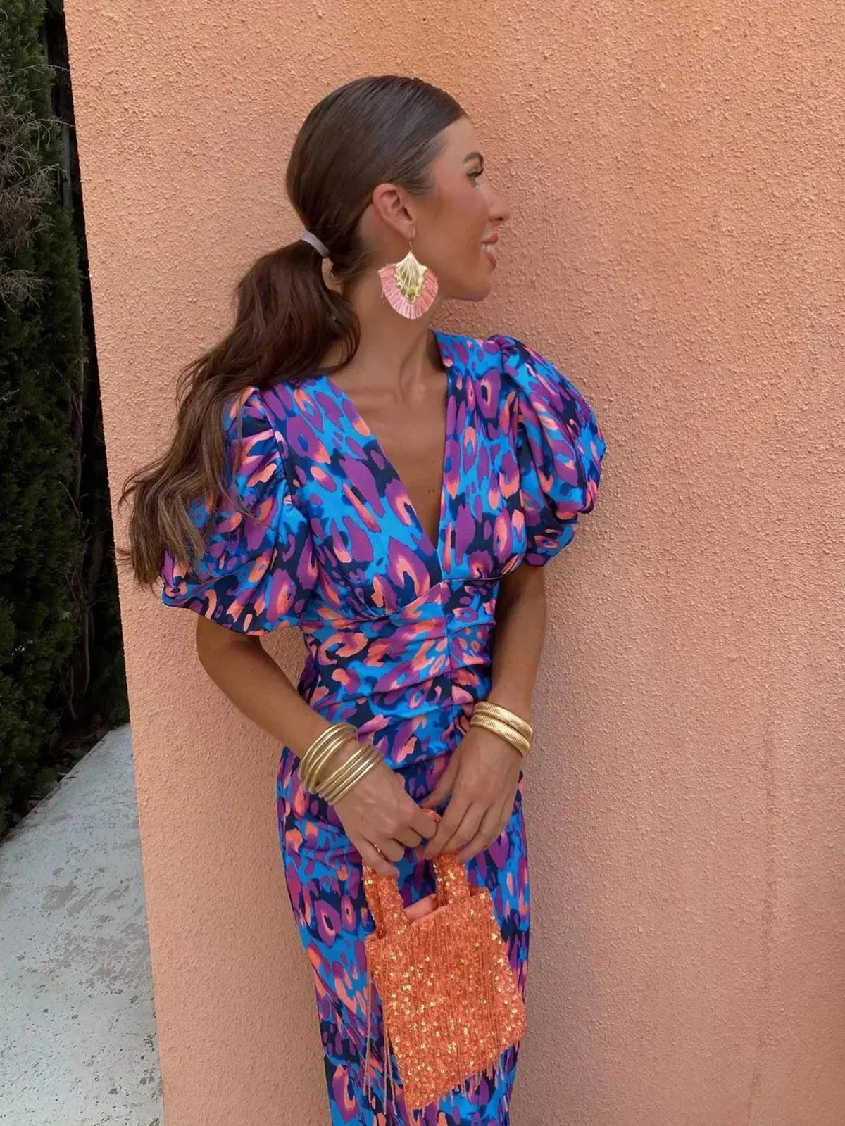 Arielle™ | Robe Midi Femme Colorée