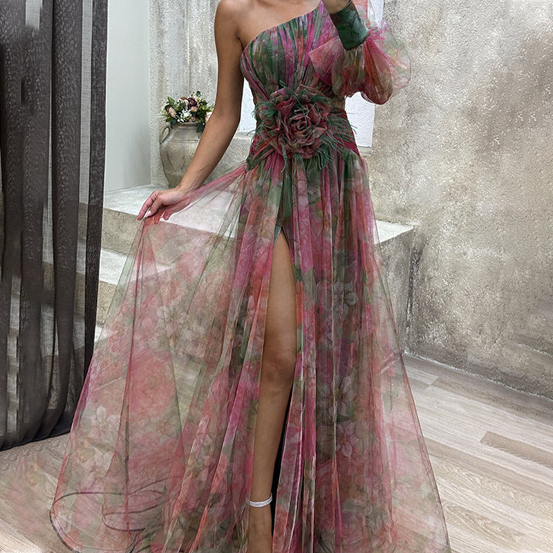 Mia | Robe élégante à une épaule